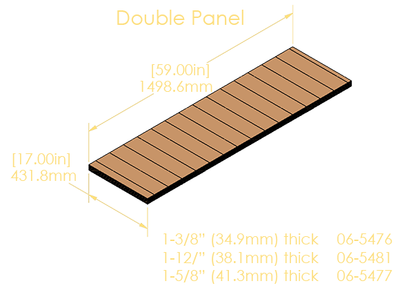 Double Panel 7-Ply Pinblock (1.500"/38.1mm)