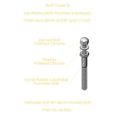 Adjustable Plate Perimeter Bolt (46mm/1.811")