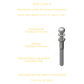 Adjustable Plate Perimeter Bolt (38mm/1.500")