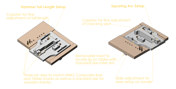 hammer tail squaring jig